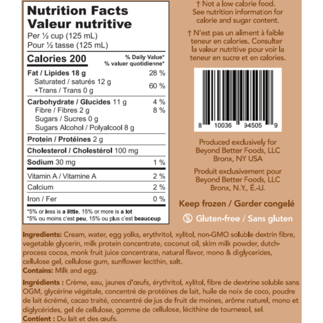 ENLIGHTENED Crème Glacé 0g de sucre 473ml (5 saveurs)