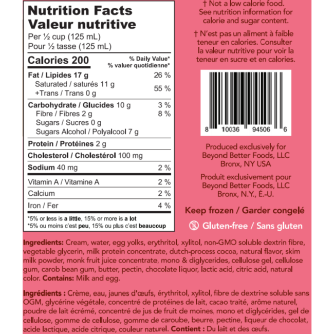 ENLIGHTENED Crème Glacé 0g de sucre 473ml (5 saveurs)