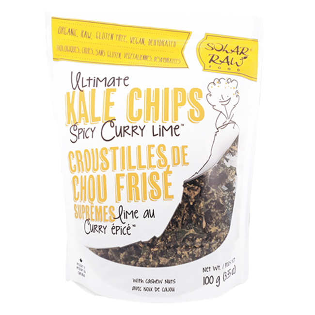 SOLAR RAW FOODS Croustilles de Chou Frisé Suprêmes (6 saveurs) 100g