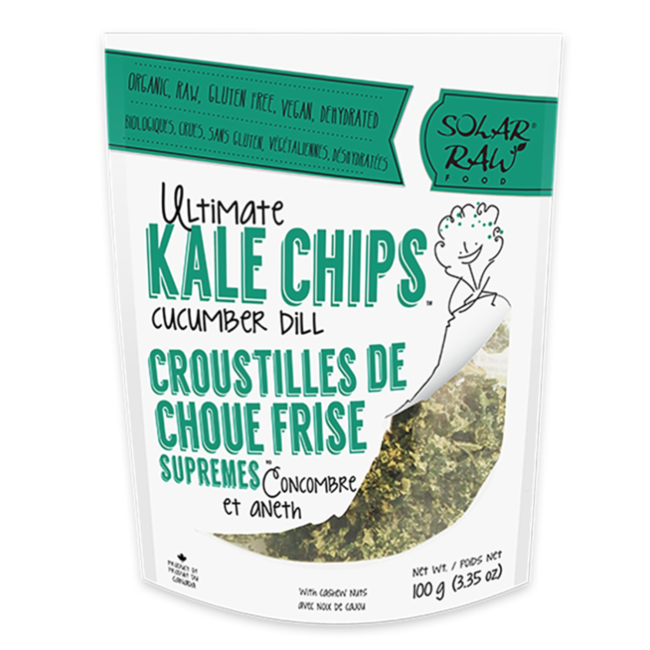 SOLAR RAW FOODS Croustilles de Chou Frisé Suprêmes (6 saveurs) 100g