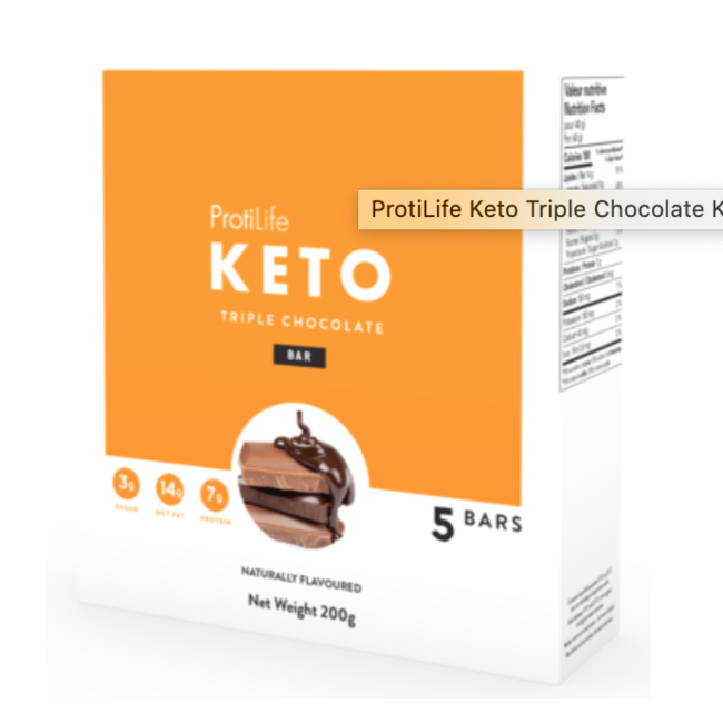 PROTILIFE KETO Barre Triple Chocolat (bte 5)