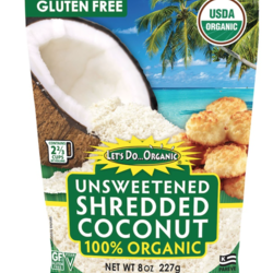 LET’S DO ORGANIC Grated coconut, unsweetened organic 250g