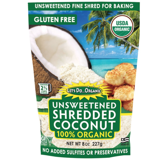 LET’S DO ORGANIC Noix de coco râpé non-sucrée biologique 250g