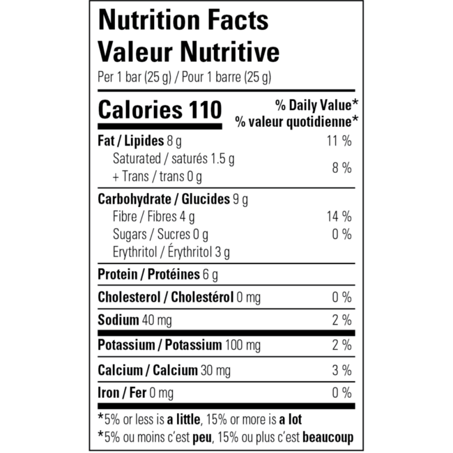 NO SUGAR Barre aux Noix (2 saveurs) 500g