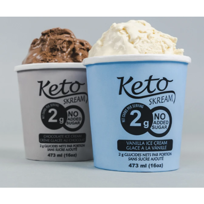 KETO SKREAM Crème glacée 473ml (2 saveurs)