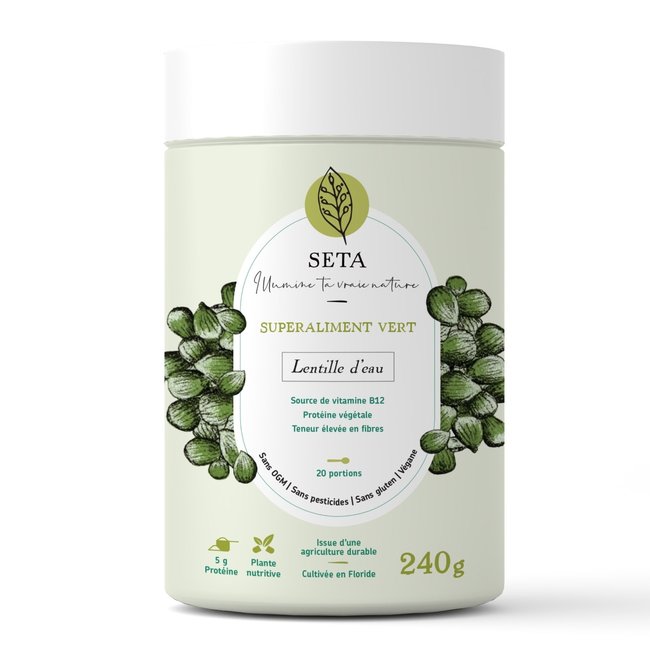 SETA ORGANIC Lentille d'eau - Superaliment vert 240g