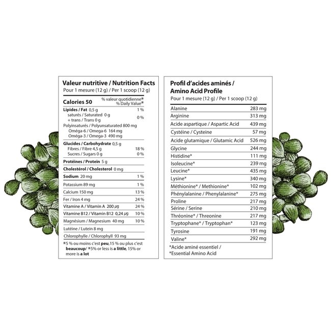 SETA ORGANIC Lentille d'eau - Superaliment vert 240g