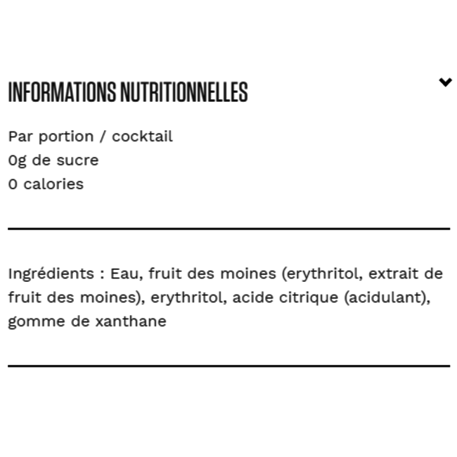 MONSIEUR COCKTAIL Sirop simple keto 250ml