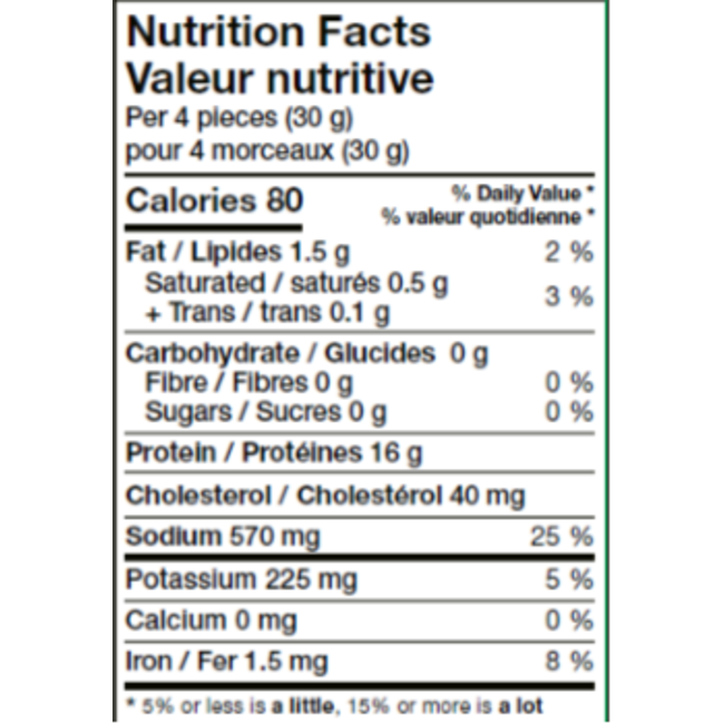 MCSWEENEY'S Jerky de boeuf sans sucre 70g