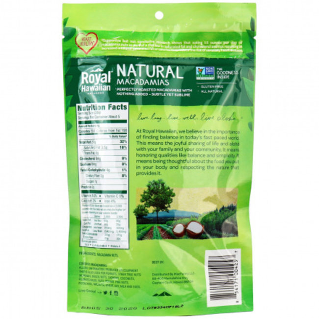 ROYAL HAWAIIAN Noix de Macadames Nature