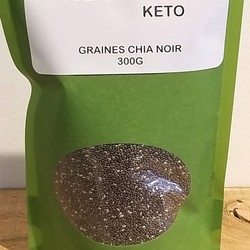 DESTINATION KETO Graines chia noir 300g