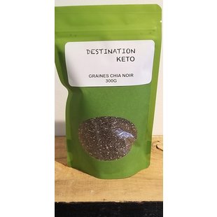 DESTINATION KETO Graines chia noir 300g