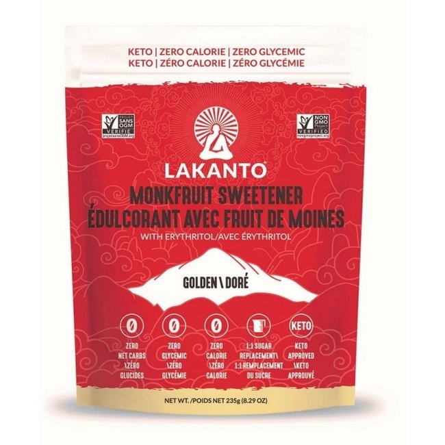 LAKANTO Édulcorant avec Fruit de moine doré et érythritol 800g