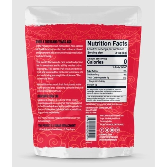 LAKANTO fruit du moine classiqie avec érythritol 800g