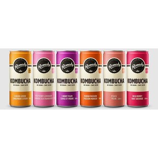 REMEDY Kombucha Canettes 4x330ml (6 saveurs)