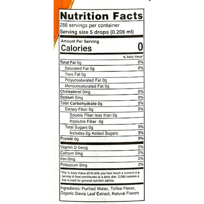 SWEETLEAF Sweet Drops  Caramel anglais stevia liquide 60ml