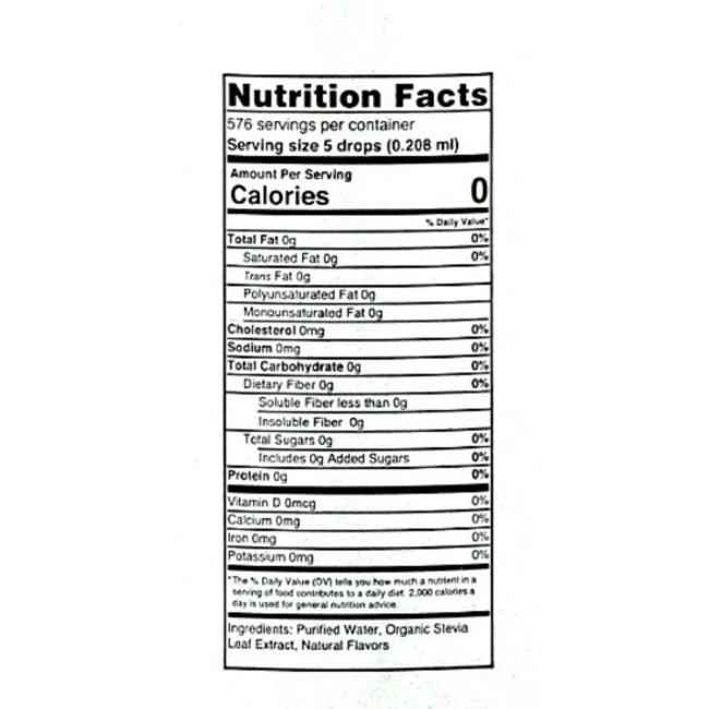 SWEETLEAF Sweet Drops stevia clair 60ml