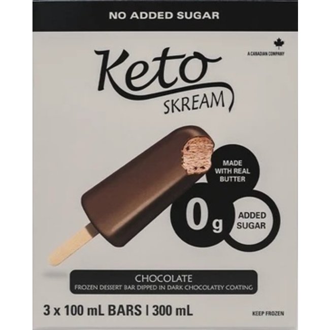 KETO SKREAM Barres glacées (300g) chocolat / vanille