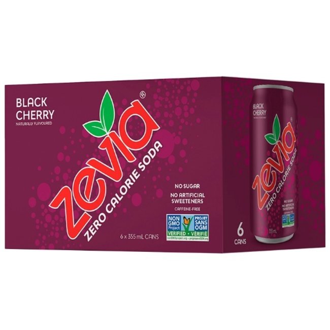 ZEVIA Eau pétillante aromatisée zéro calorie 355 ml (6)