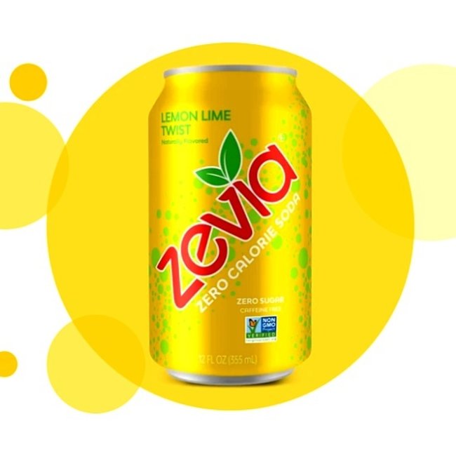 ZEVIA Eau pétillante aromatisée zéro calorie 355 ml
