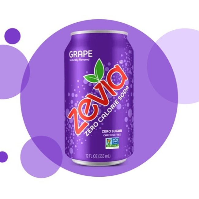 ZEVIA Eau pétillante aromatisée zéro calorie 355 ml