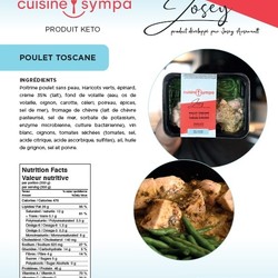 Josey Arsenault Repas Poulet Toscane 350g