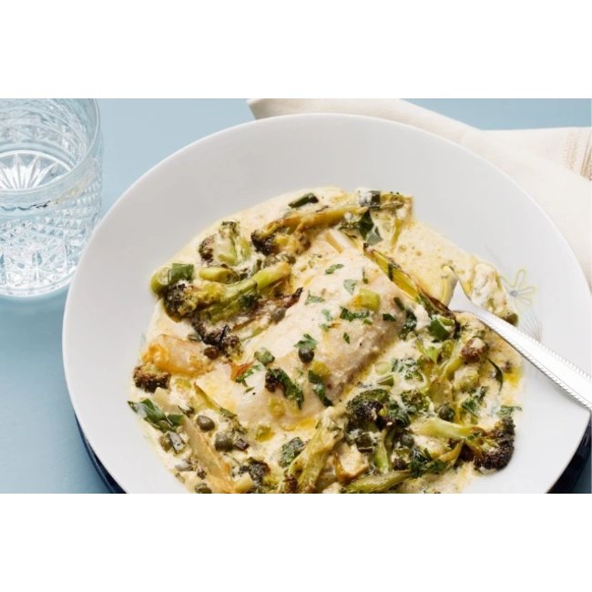 KETOCLUB Codfish meal with cream sauce on grilled broccoli 285g