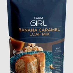 FARM GIRL Mélange de pain ou gâteau aux banane et caramel 350g