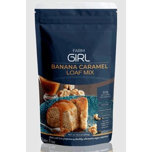 FARM GIRL Mélange de pain ou gâteau aux banane et caramel 350g