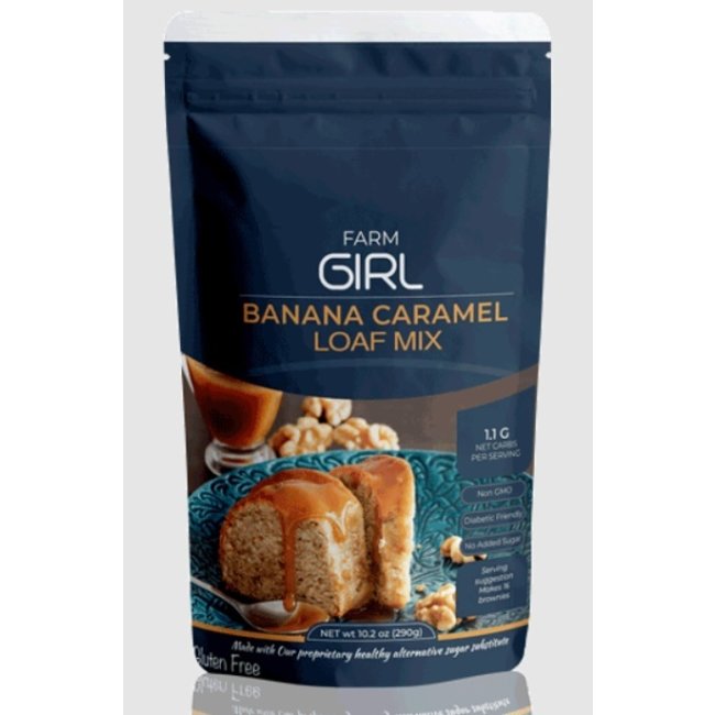 FARM GIRL Mélange de pain ou gâteau aux banane et caramel 350g