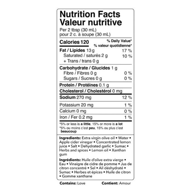 CEDAR VALLEY CEDAR VALLEY Vinaigrette et marinade