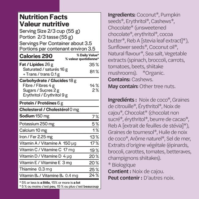 GOOD TO GO Granola sans céréales (2 saveurs) 200g