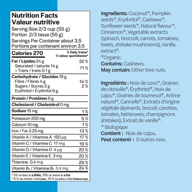 GOOD TO GO Granola sans céréales (2 saveurs) 200g