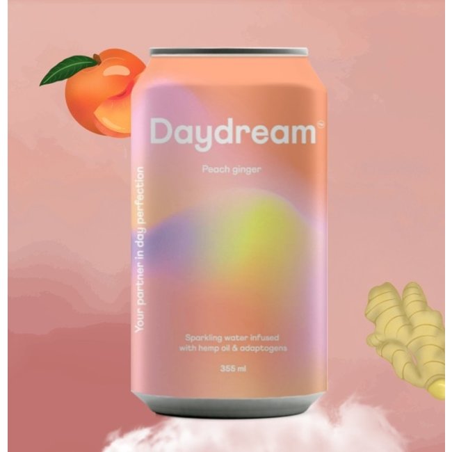 DAYDREAM DAYDREAM Eau pétillante infusée pêche et gingembre 355ml