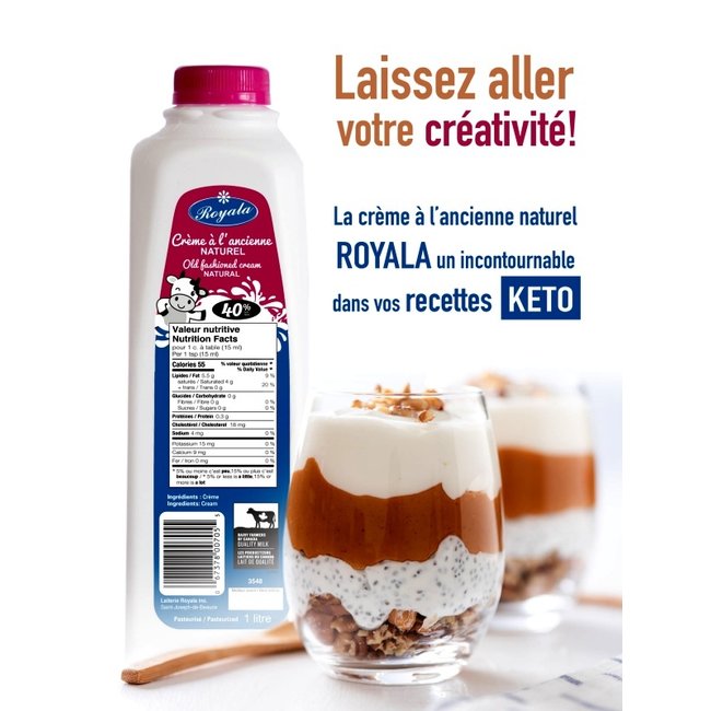 ROYALA Crème à l'ancienne 40% 1L