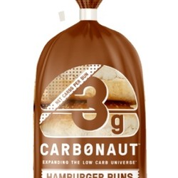 CARBONAUT Hamburger white buns (5) 325g