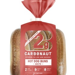 CARBONAUT Hot dog white buns (6) 300g