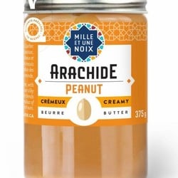 MILLE ET UNE NOIX Organic peanut butter 375g