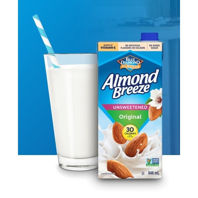 ALMOND BREEZE Lait d'amande originale non-sucré 946ml