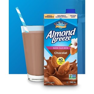 ALMOND BREEZE Unsweetened chocolate almond milk 946ml