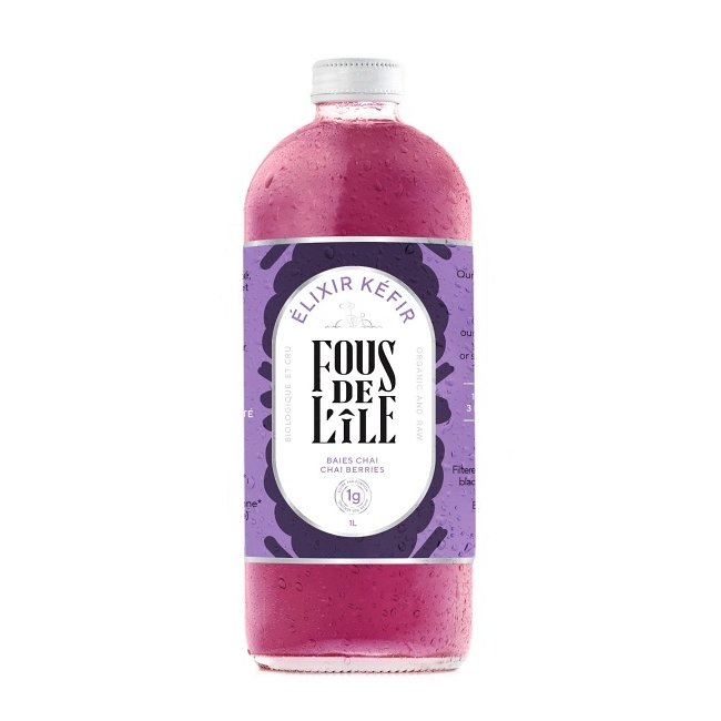 FOUS DE L'ÎLE FOUS DE L'ÎLE Kefir berries and chaï 1L