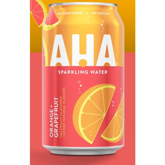 AHA Sparkling water 4 flavors (12 x 355 ml)