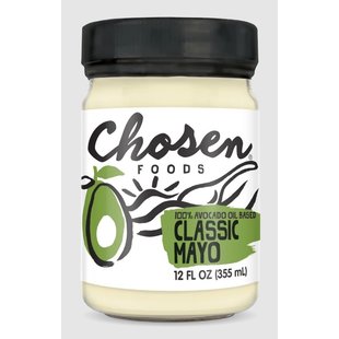 CHOSEN FOODS Mayonnaise classique 100% à l'huile d’avocat 355ml