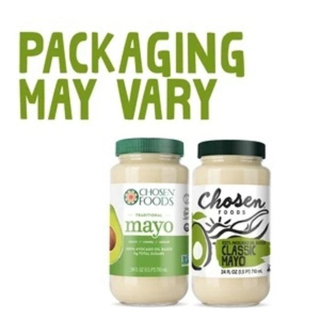 CHOSEN FOODS 100% Avocado oil based classic mayo 355ml