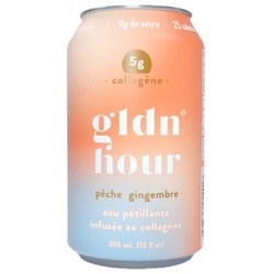 GLDN HOUR Eau pétillante infusée au collagène 355ml