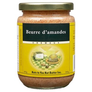 NUTS TO YOU Beurre d’amandes crémeux 365g