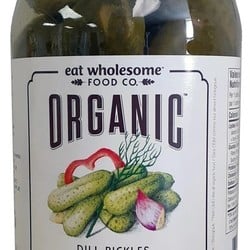 EAT WHOLESOME Organic dill pickles 750ml