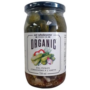 EAT WHOLESOME Cornichons à l'aneth biologiques 750ml