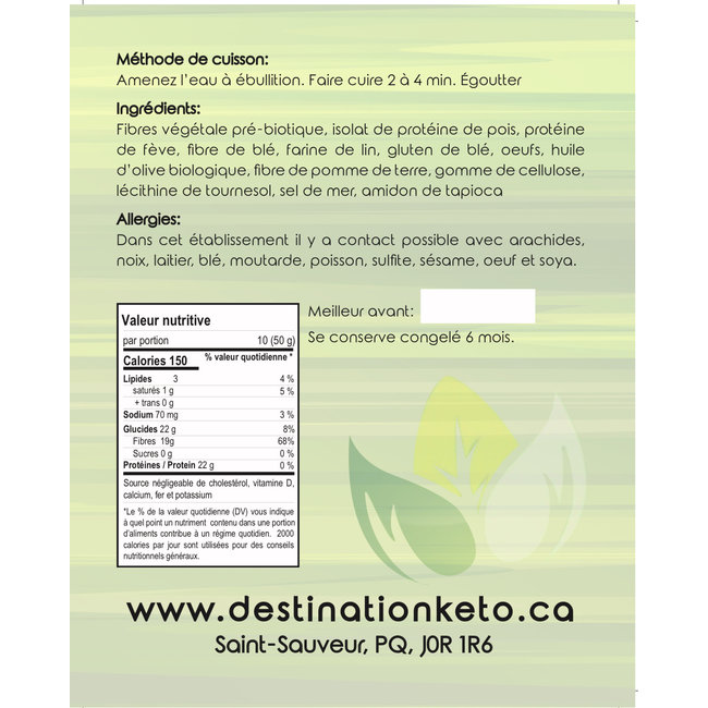 DESTINATION KETO Fresh pasta 200g