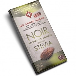 STELLA Stevia black chocolate no sugar added 100g